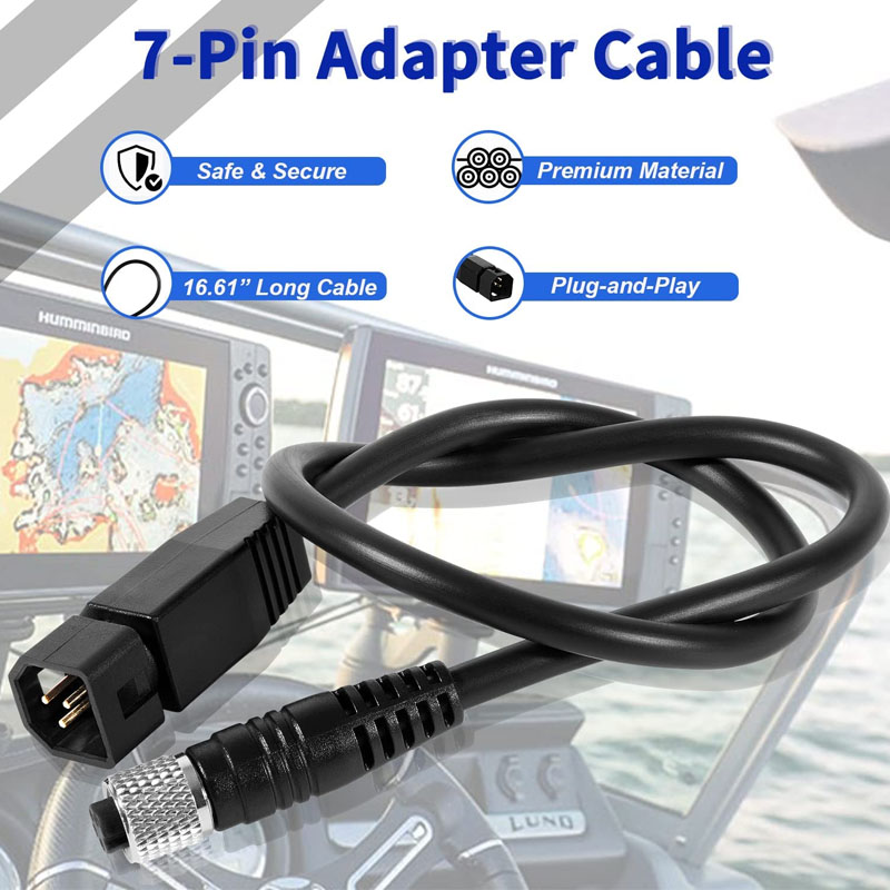 Fish Finder Transducer - Câble adaptateur universel pour transducteur sonar,